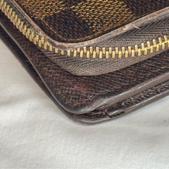 VTG Louis Vuitton Damier Ebene Compact Zippy Bifold Wallet Unisex - Picture 3 of 14